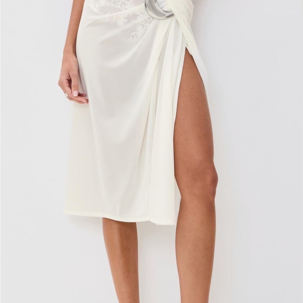 Staud white mesh skirt cover up - Picture 7 of 7